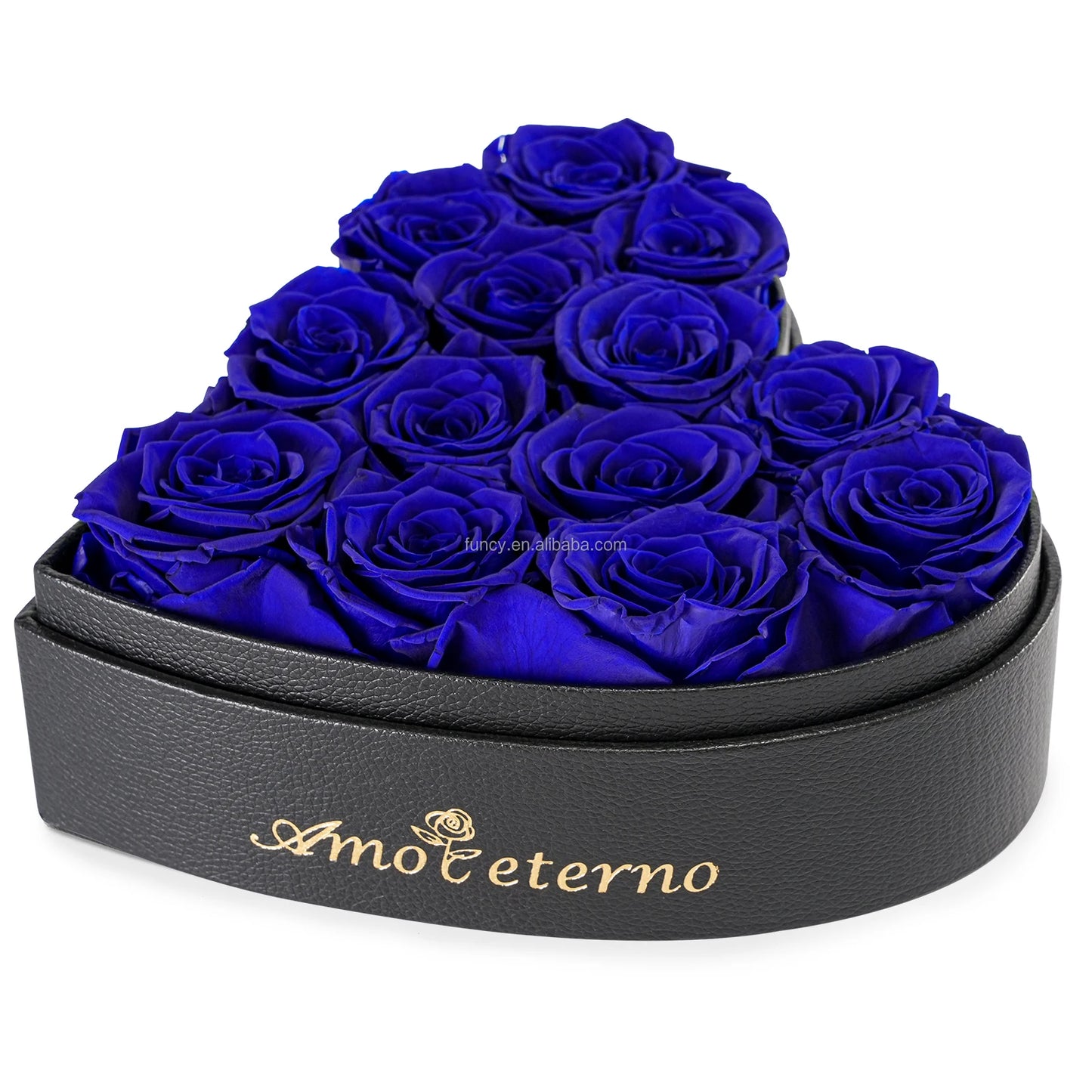 Preserved Roses in Heart Box - Eternal Flowers Gift